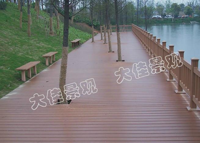 木塑景观地板塑木环保地板平台批发