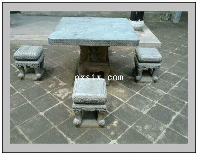 供应石雕塑工艺品石桌子