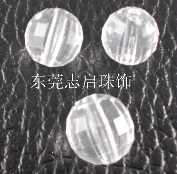 供应东莞塑胶珠饰透明地球珠