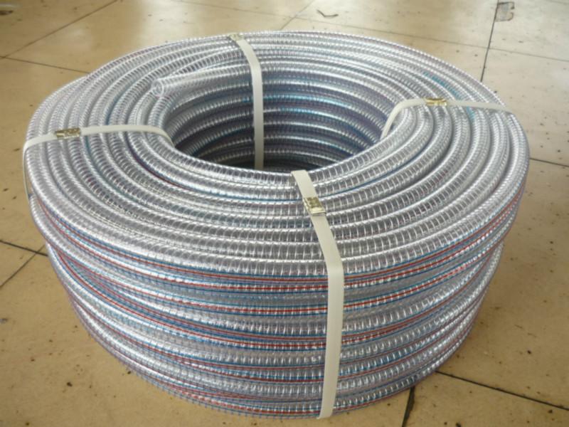 供应增强蛇皮PVC钢丝管软管 塑料钢丝管 透明PVC软管 价格优惠