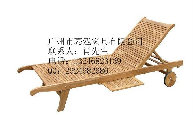 供应休闲沙滩椅，实木沙滩椅，沙滩椅厂家批发，广州慕泓家具厂