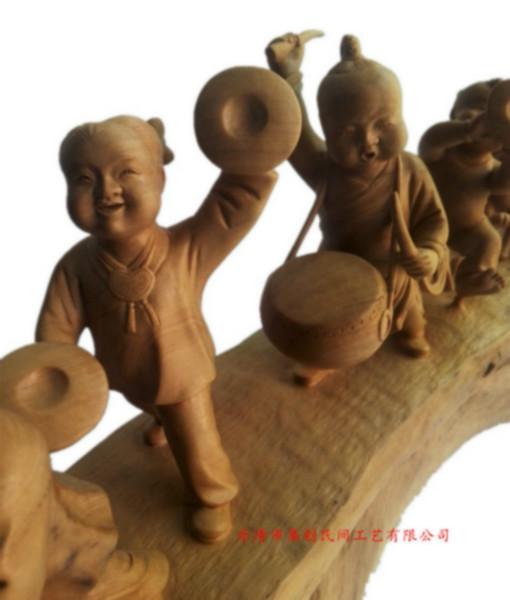 温州市乐清黄杨木雕代表作【欢庆锣鼓】厂家