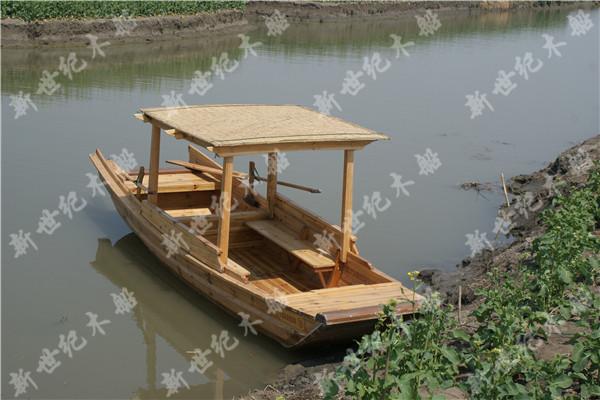 泰州市小型木制划桨单篷船厂家供应小型木制划桨单篷船