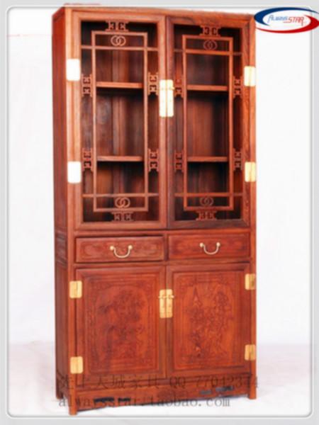 供应红木书柜定做，卧室书柜，展示柜，鸡翅木家具