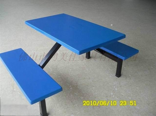 单位食堂餐桌椅,玻璃钢快餐桌椅，广东佛山鸿美佳厂家提供玻璃钢餐桌椅