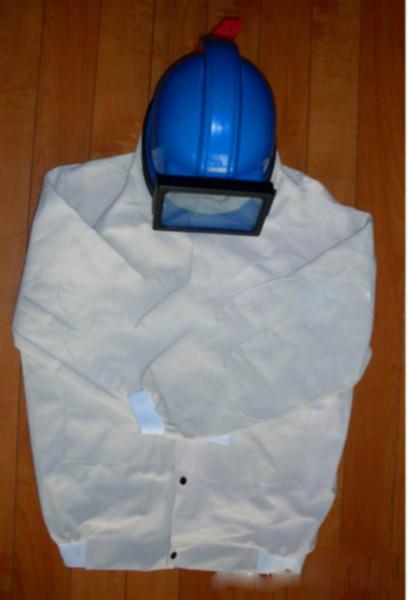 供应宁波平面玻璃喷砂防护头盔，供氧式帆布喷砂头盔
