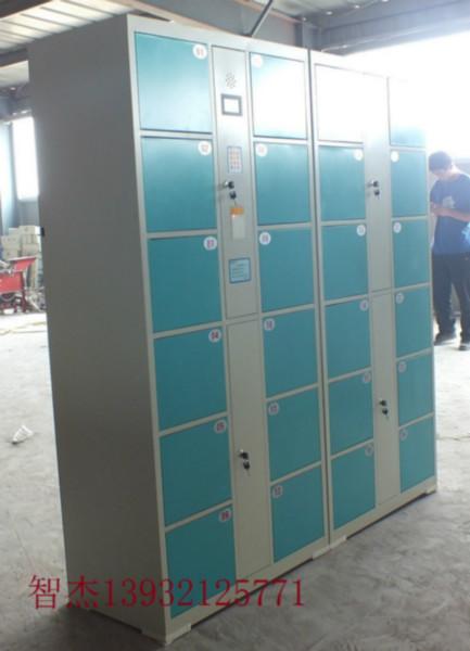 供应锦州葫芦岛24门一卡通电子更衣柜  水上乐园电子密码储物柜 双色设计