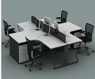 西安办公沙发欧乐屏风办公桌L42424批发