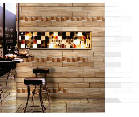 供应仿木纹客厅餐厅瓷砖内墙砖图片