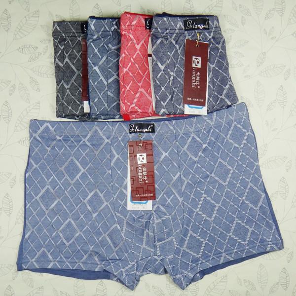 供应时尚印花男式四角裤竹纤维男式内裤