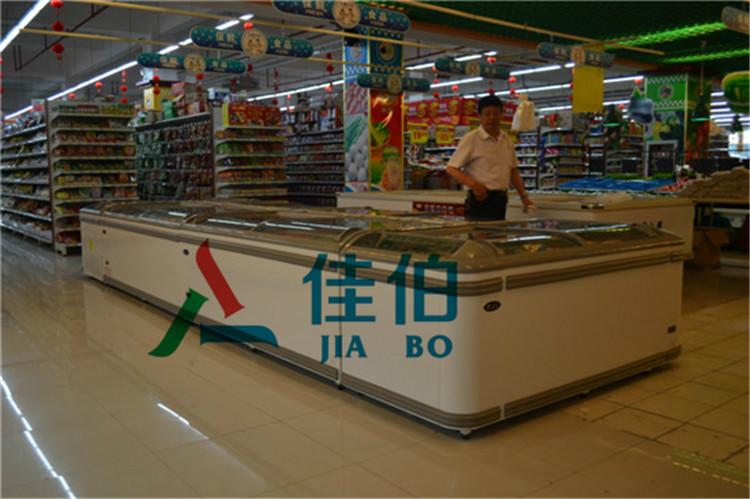 供应陕西超市商超节能组合冷柜保鲜柜超市节能柜端头柜饮料酸奶冷藏柜冷鲜肉冷冻冰柜超市端头柜直柜