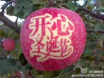 供应北京平安苹果激光刻字