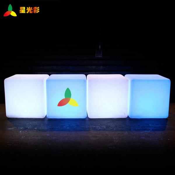 深圳市星光彩品牌LED凳子发光立方体厂家供应星光彩品牌LED凳子发光立方体七彩发光家具酒吧家具