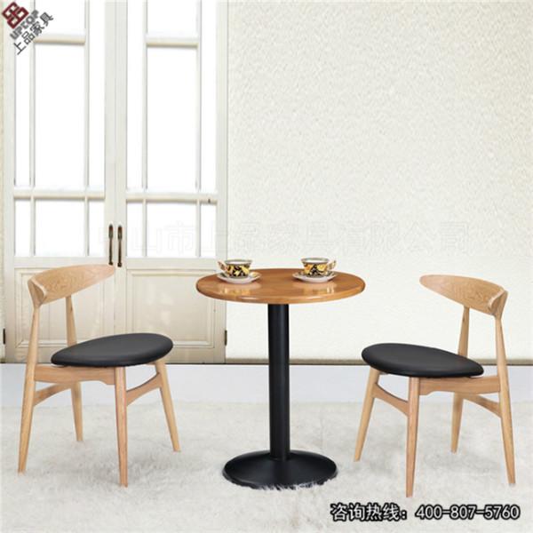 供应时尚咖啡桌椅 上品推荐【SP-CT628】实木加软包餐桌椅
